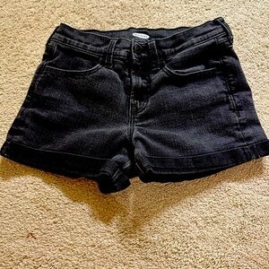 Black Jean Shorts